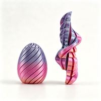 Boredom Buster for Workspace Articulated Spiral Egg Toy Durable Silk Finish PLA Hinged Shell Direct From Factory Gift Decoration