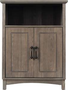 टेमसन होम रसेल आधुनिक फार्महाउस लकड़ी के फर्श भंडारण कैबिनेट, नमक ओक, - Product Image 6