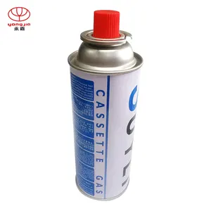 Lata de lata de aerósol para gás butano e aerossol recarregável, spray vazio, gás butano