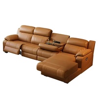 Ensemble de canapés électriques modernes en cuir, multifonctionnel, avec fauteuil lounge et combinaison d'angle en métal – Meilleures ventes