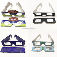 Lunettes à effet spécial en verre à grille 3D, effet de diffraction, style feux d'artifice, pour impression typographique, style religieux, nouveautés de fête