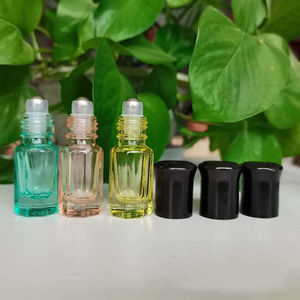 Flacon à bille <span class=keywords><strong>en</strong></span> verre octogonal pour huile essentielle, attar ou oud, 3 ml, 6 ml, 9 ml, 12 ml, mini flacon/flacons, diverses couleurs - Product Image 4