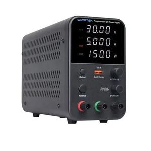 แหล่งจ่ายไฟฟ้ากระแสตรงแบบตั้งโปรแกรมได้ WANPTEK 30V 5A 150W พร้อมพอร์ต USB ชาร์จเร็ว - Product Image 1