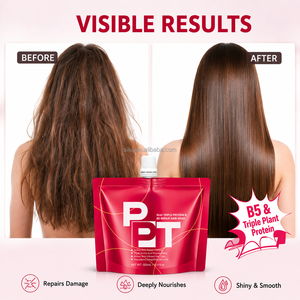 <span class=keywords><strong>Masque</strong></span> capillaire triple protéine végétale SILU Private Label, hydratant et réparateur pour cheveux secs, usage professionnel en salon, livraison rapide - Product Image 2