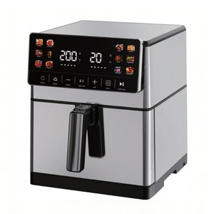Nouvelle Friteuse à Air Double Panier Moderne 13L (6.5L+6.5L) 2800W, Écran Tactile Pliable, 12 Préréglages, Cavité en Acier, Pour Cuisine Domestique - Product Image 6
