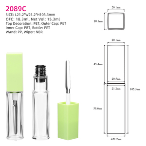 Tube de blush OMI grande capacité 15,3 ml en PET, conteneur de correcteur, emballage de fond de teint avec long pinceau en PP - Product Image 2