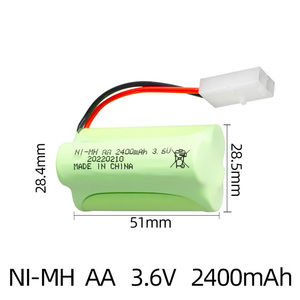 Custom Size <strong>AA</strong> Type <strong>3.6V</strong> 2400mAh Nickel Metal Hydride (<strong>Ni</strong>-<strong>MH</strong>) Rechargeable <strong>Battery</strong> for Flashlights - Product Image 4