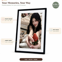 Cadre photo numérique intelligent 10,1 pouces, WiFi 2,4G, contrôle par application, écran tactile 1280x800, carte TF, photos, vidéos, calendrier, personnalisable