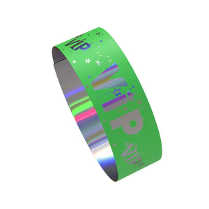 Bracelet en vinyle jetable personnalisé Promo événement holographique résistant à la déchirure identification sécurisée billet <span class=keywords><strong>de</strong></span> <span class=keywords><strong>concert</strong></span> entrée VIP - Product Image 4
