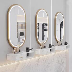 Espejo de pared LED circular moderno K, espejo de tocador para baño, espejo luminoso para el cabello y maquillaje, espejo para salón de belleza - Product Image 2