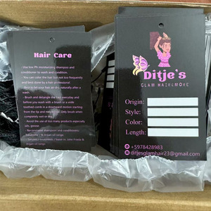 Sang Trọng Treo Tag Tóc Bó Mở Rộng Quần Áo Nhãn Tag Với Chuỗi Giá Rẻ Giá Biểu Tượng Tùy Chỉnh - Product Image 5