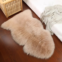 Tapis de sol en peau de mouton blanche naturelle, tapis en vraie fourrure d'agneau, tapis 100% laine, tapis d'hiver en fourrure de mouton entière