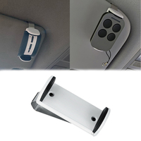 Support de fixation pour télécommande de porte de garage réglable de 47 à 70 mm avec clips de pare-soleil pour voiture.