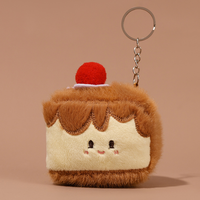 Porte-clés en peluche personnalisé mignon en forme de nourriture, biscuits, pain, gâteaux, hamburgers, OEM ODM, cuisine, peluches douces, jouet en peluche