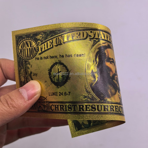 Die Auferstehung Jesu Goldbanknote Kreuz PET Vergoldete Folienbanknote Sammlerstück Geschenk für Weihnachten - Product Image 5