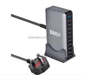 ที่ชาร์จเร็วแบบ PD 10 พอร์ต USB สำหรับโทรศัพท์มือถือ แล็ปท็อป พีซี แท่นชาร์จติดผนัง แท่นชาร์จตั้งโต๊ะ ชาร์จเร็ว - Product Image 2