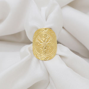 ลดกระหน่ำ925แหวนเงินแท้18K ฝังหนามเตยสไตล์วินเทจสำหรับงานแต่งงานงานปาร์ตี้ - Product Image 2