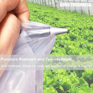 Film plastique pour serre 6 mil 10' x 26' transparent résistant aux UV en polyéthylène pour usage en serre à armatures - Product Image 4