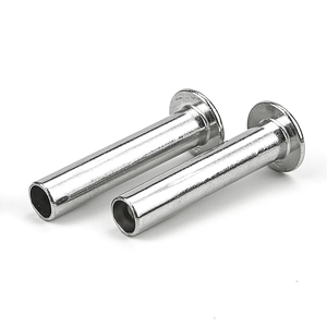 10 ensembles/sac Rivets semi-tubulaires à tête bouton en acier inoxydable 201, M3 M4, embouts de fixation à sertir, Grade 8.8 - Product Image 5