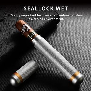 Estuche de Cigarros Portátil de Aluminio Negro, Mini, de Viaje, Resistente al Agua, con Acabado Esmerilado, de Lujo y Personalizado - Product Image 3