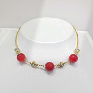 กำไลข้อมือเงินแท้ 925 ประดับด้วยหินธรรมชาติ ดีไซน์สวยงาม เหมาะสำหรับเป็นของขวัญแทนมิตรภาพ  กำไลเชือกแดงประดับด้วยอาเกตนำโชคสำหรับสาวๆ ราคาโรงงาน - Product Image 1