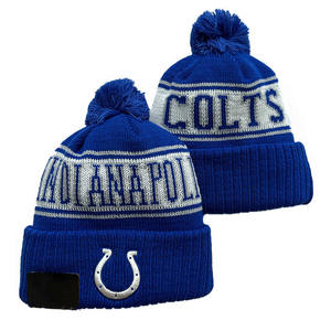 2025 Venta al por mayor Equipos de fútbol americano Sombreros Gorro de punto Venta caliente Equipos de potros Sombreros de invierno Sombrero de lana - Product Image 3