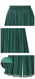 Culottes الصيف جديد حجم كبير جدا الشيفون شاطئ مطوي فضفاض ورقيق مزاجه واسعة الساق - Product Image 5