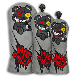 Housse de protection pour driver de golf en cuir PU imperméable de qualité supérieure # 3 # Housse de tête de club de golf hybride Fairway UT avec fermeture élastique 460cc personnalisée GH-723 - Product Image 2