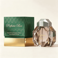Boîte cadeau carrée magnétique personnalisée avec logo fournisseur Or, emballage rigide en papier pour parfum 50ml 100ml