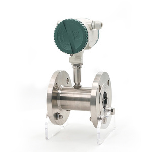 Chất lượng cao tuabin lưu lượng kế thép không gỉ 4-20mA + Hart đầu ra 0.2% FS độ chính xác dòng Turbine mét withdigital hiển thị - Product Image 4