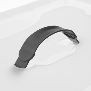 4pk 30L 45L 60L Stackable nhựa lớn hộp lưu trữ với nắp rõ ràng hộp nhựa tổ chức với xử lý - Product Image 6