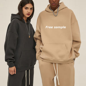 Sudadera con Capucha de Felpa Francesa Gruesa y Pesada de Algodón y Poliéster de Alta Calidad para Hombre, Sudadera con Capucha Extra Grande de Felpa con Hombros Caídos Personalizada - Product Image 1