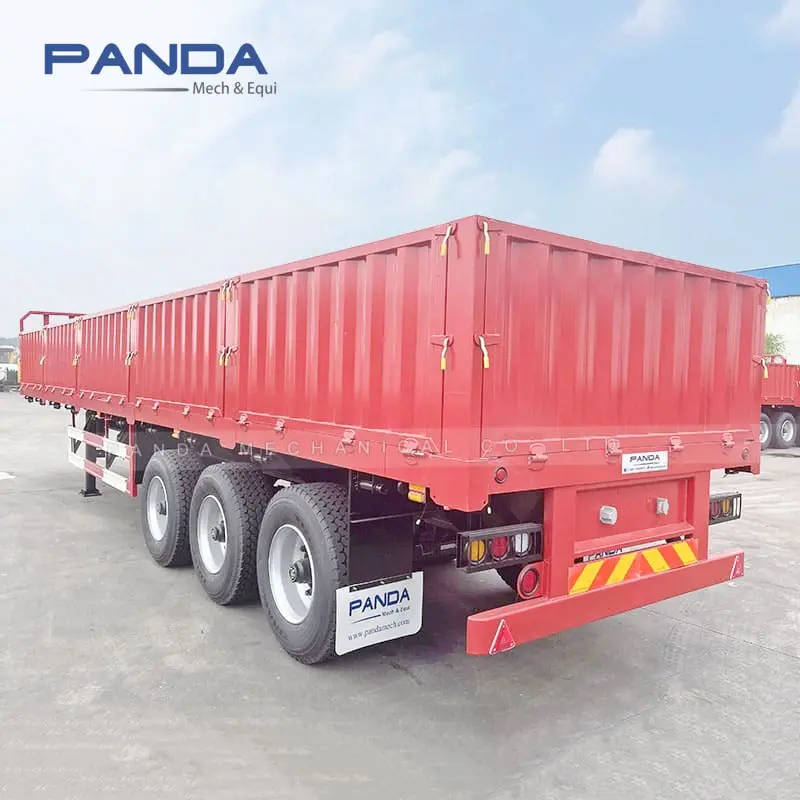 Triaxle 60 टोन dropside बोर्डों ट्रेलर ओर दीवार बाड़ ट्रक ट्रेलरों sidewall semitrailer