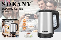 Sokany 09022 2.5L 1500W en acier inoxydable intelligent Portable petite chaudière à eau bouilloires électriques