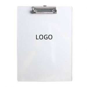 Wholesale Custom Logo Portable Acrylic Clipboard Print Pattern Acrylic Clipboard With Metal Clip <b>A4</b> - Product Image 1