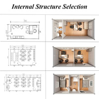 Module de conteneur préfabriqué moderne de 10, 20 et 40 pieds, maison modulaire, cuisine modulaire, atelier, centre commercial, supermarché, montage rapide