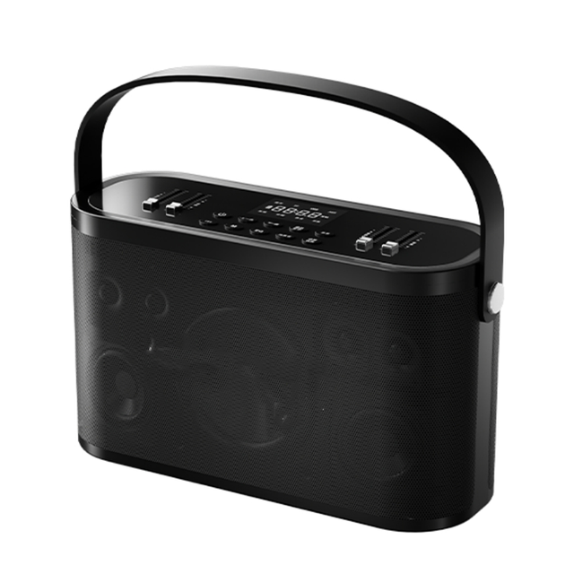20W Mini Portable Karaoke Machine Wireless BT Outdoor Speaker Microphone Audio Integrated Home Singing Equipment USB DC
