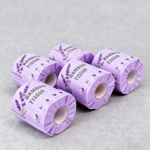 Sıcak satış çevre dostu yumuşak bambu hamuru tuvalet kağıdı fabrika fiyat en çok satan özel Logo toptan tuvalet kağıdı - Product Image 4