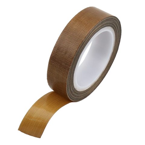 Single Sided PTFE Tape Self-Adhesive PTFE Coated Fiberglass Cloth Fabric Heat Resistant PTFE Free Silicone Tape