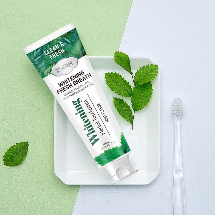 Оптовая продажа, зубная паста OEM, Экологичная натуральная зубная паста, травяная зубная паста, отбеливающая мята