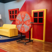 Roue de la Fortune pour Fêtes : Roue à Prix LED Personnalisable avec Texte et Logo, Accessoire Marketing Interactif