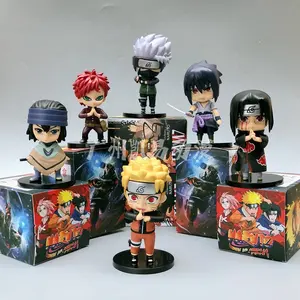 DL2996 anime Narutos Uzumaki Kakashi PVC bebek aksiyon figürleri kutulu oyuncaklar hediye seti reçine el sanatları dekoratif