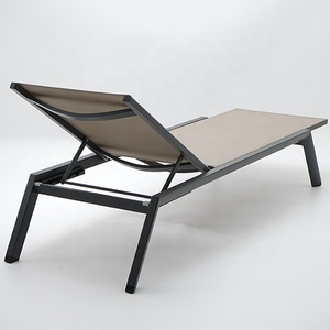 Chaise longue <span class=keywords><strong>de</strong></span> jardin et <span class=keywords><strong>de</strong></span> plage pliable en tissu Teslin, imperméable et à séchage rapide, respirante, confortable et simple - Product Image 3