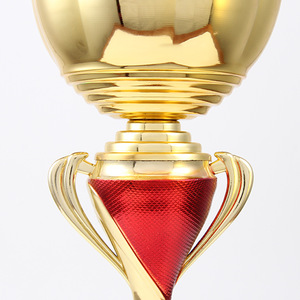 Trofeo de Metal Grande al por Mayor con Diseño de Flor sin Tapa y con Cinta Roja, Premios de Trofeo de Metal Grandes - Product Image 4