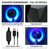 Speaker Aktif Produk Baru Speaker Keren Usb 2.0 Subwoofer Desktop Laptop Pc Audio Bertenaga Speaker Komputer Bercahaya