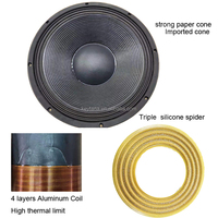 Subwoofer puissant de 18 pouces avec super basses, bobine de 4,5 pouces, matériaux importés de haute qualité