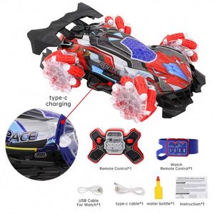 Nouvelle voiture télécommandée avec lumières LED, jouets musicaux, 2 modes de contrôle, jouet tout-terrain, pulvérisation automatique, voiture de drift RC - Product Image 4