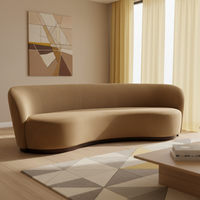 Canapé en velours personnalisé Disen Furnituure Indoor Copenhagen, configurations multiples, meubles de salon en tissu