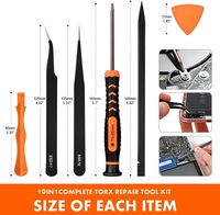 10 en 1 jeu de tournevis de précision ordinateur Pc téléphone réparation Fix Kit d'outils de réparation magnétique tournevis de précision magnétiques