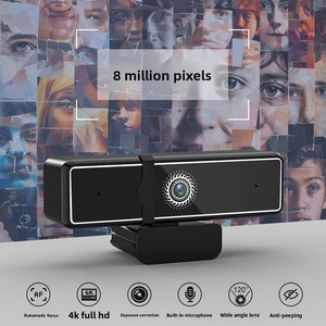 Cámara Externa USB 4K de Alta Definición para Portátil, Sensor de Imagen CMOS con Cámara Web para el Hogar, Clases <span class=keywords><strong>en</strong></span> Línea, Transmisión <span class=keywords><strong>en</strong></span> Vivo - Product Image 4